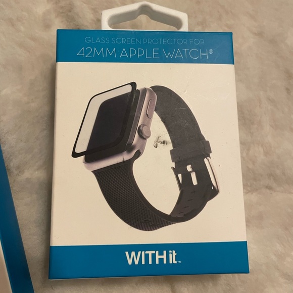 New 42MM Apple Mesh Watch Band, Matching Cover & Screen Protector - by WithIt - Picture 2 of 7